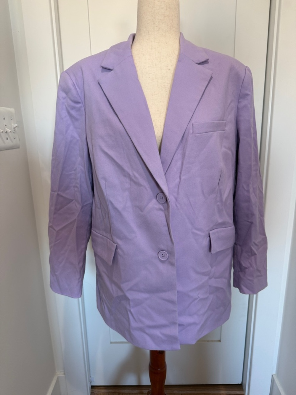 H&M Lavender Single-Breasted Blazer